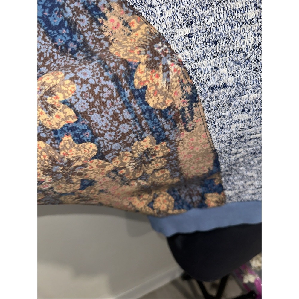 anthropologie Vintage Marcella Blue Knit Wool Crew neck Size S - Picture 4 of 7